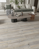 Plancher en PVC à grain de bois de luxe OEM effet parquet à coller Carrelage planches de vinyle pour la maison