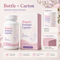 Capsules de probiotiques pour femmes OEM 20 milliards d'UFC - Nutrition probiotique quotidienne pour femmes, 60 unités, étiquette privée disponible