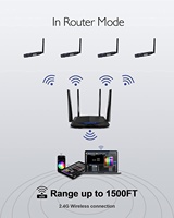 Pknight Easynode-3pin 5V 3-Pin WiFi DMX512 Nœud sans fil alimenté par USB ArtNet SACN Portée 1500 pieds Éclairage de scène LED Garantie 1 an