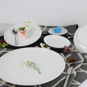 Hotel And Restaurant Plates, Dishes, Bowls By Material Of Porcelain And Fine Bone China Dinner Plate Porcelain