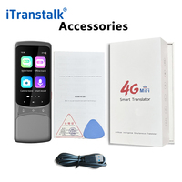 Itranstalk 4G: Nouveau Traducteur Vocal Portable Chinois Anglais Allemand Espagnol pour 138 Langues