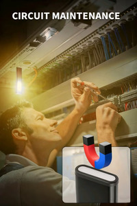 Многофункциональный Карманный перезаряжаемый светодиодный фонарь с зажимом, магнитный аварийный фонарик для работы в офисе, кемпинга - Product Image 5