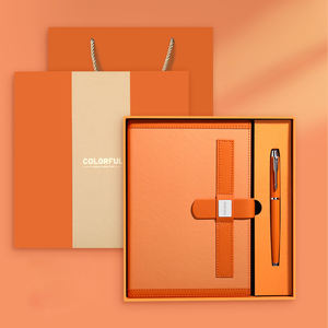 Nouveau design de bloc-notes d'affaires Cadeau de fin d'études avec logo personnalisé Coffrets cadeaux carnet et stylo/ - Product Image 5