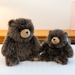 Peluche Orso <span class=keywords><strong>Grizzly</strong></span> Personalizzato con Pelliccia Lunga e Punteggiata, con Marchio OEM per Regali Brandizzati all'Ingrosso e Vendita al Dettaglio - Product Image 6