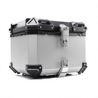 Top case et sacoches latérales en alliage d'aluminium pour moto, coffre de rangement arrière étanche pour vélo électrique