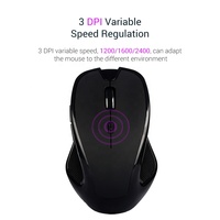 Souris optique de jeu sans fil, 2.4G, 6D, USB, récepteur pour ordinateur portable et de bureau