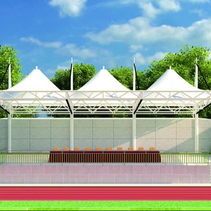 Thiết kế công nghiệp hiện đại cầu lông tòa lều với pvdf độ bền kéo kiến trúc màng mái cho khách sạn biệt thự nhà để xe nhà kho - Product Image 1