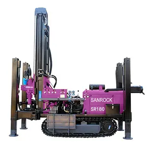 Water Well Drill Machine Crawler180m Deep Water Well Drilling Rig Portable Hydraulic Water Well Drilling Rig Machine