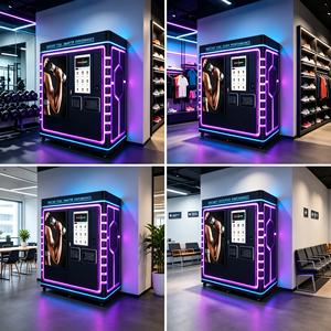 Vending Machine Protein Shake Beverage Dispenser For Gym 12 Canisters 32/55 Inch Touch Screen 4G <b>Wifi</b> Protein Powder Kiosk - Product Image 6