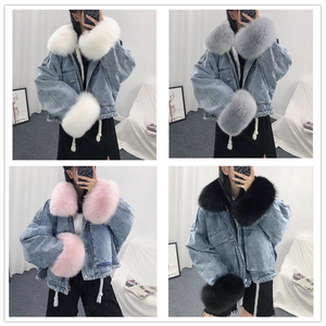 TONGYANG Warm Bomber <strong>Women</strong> Winter <strong>Jacket</strong> Coat Female Jeans <strong>Jacket</strong> Basic Ladies Top Windbreaker <strong>Denim</strong> <strong>Jackets</strong> Overcoat Plus Size - Product Image 4