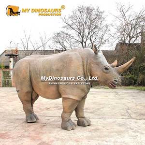 <span class=keywords><strong>My</strong></span> Dino XJ073 Disfraz de rinoceronte de animal que camina realista para actuación callejera - Product Image 3