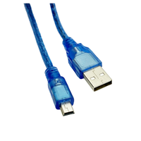Cable de extensión Mini 5P A macho a USB 2,0 B macho adaptador de cable de carga y sincronización de datos profesional para equipos industriales