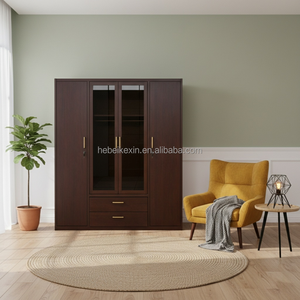 Armário de Aço Durável com Trilho Reforçado para Pendurar Roupas, Ideal para Quarto Principal e Grande Capacidade de Armazenamento - Product Image 3