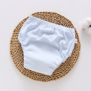 <span class=keywords><strong>Couche</strong></span>-culotte d'été premium respirante, imperméable, anti-fuite, <span class=keywords><strong>lavable</strong></span> en pur coton pour bébé (garçon et fille) – Tailles S/M/L - Product Image 1
