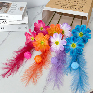 Persan mexicain Aster fleur artificielle Style coréen décoration de la maison pièce décorative fleur en soie - Product Image 1