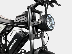 Vélo électrique tout-terrain Q30 20 pouces avec pneus larges, 48V 20Ah, double suspension, freins à disque hydrauliques, Shimano 7 vitesses, vélo électrique tout-terrain - Product Image 6