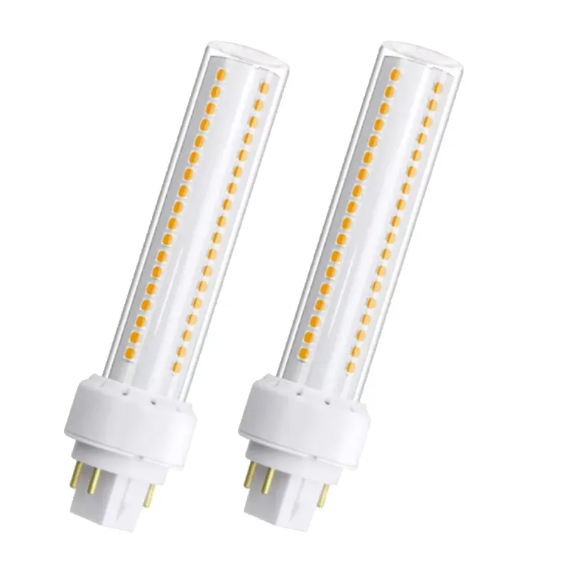 Clear PC cover Aluminium Alloy inside Replace PL-C 26W CFL 12w gx24 4pin gx24q led bulb