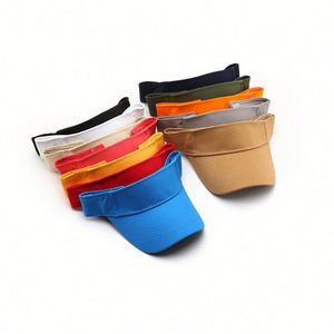 Casquette de baseball 100 % coton à visière vide, réglable, avec fermeture à sangle à ajustement rapide, protection solaire, pour activités de plein air, cadeau promotionnel - Product Image 1