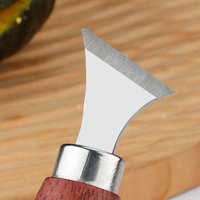 Houten handvat Pompoen Craft Gravuremes Roestvrij staal Handmatige fruit snijmessen Keukengadgets