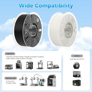 Filamento PLA Creality Hyper Light Weight de 1.75mm, 1kg, Negro, Material de Impresión 3D de Baja Densidad con Espuma Activa - Product Image 6