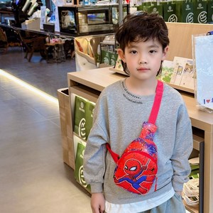 Vente en gros de sacs à bandoulière pour enfants Cartoon Cool Marvel Spider Man Astronaute Sacs à bandoulière de voyage en nylon imperméables - Product Image 3
