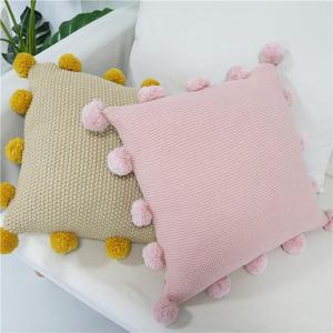 Housse <span class=keywords><strong>de</strong></span> coussin en Crochet, taie d'oreiller <span class=keywords><strong>de</strong></span> luxe tricotée, couleur rose, décoration <span class=keywords><strong>de</strong></span> la maison, nouveau, - Product Image 4