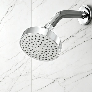 Metalique 220003-4-CR Pommeau de <span class=keywords><strong>douche</strong></span> rond moderne en ABS chromé, 4 pouces, à <span class=keywords><strong>angle</strong></span> réglable, 1 mode de jet, pour salle de bain, expérience de <span class=keywords><strong>douche</strong></span> SPA effet pluie - Product Image 1