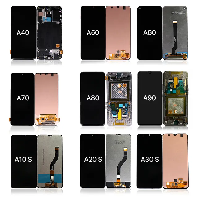 मोबाइल फोन Spars भागों मूल GX ZY OLED प्रदर्शन W2018 सबसे सस्ता एलसीडी स्मार्ट फोन के लिए सैमसंग गैलेक्सी के लिए