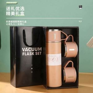 Custom Logo Eco-Friendly High-Grade Stainless Steel <b>Thermos</b> <b>Cup</b> Three Cover Gift Box Carafe Mug Warmer Perfect Personalized - Product Image 3