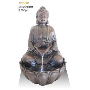 Waterfall Resin <strong>Buddha</strong> <strong>Ornaments</strong> Fountain for Indoor Decoration - Product Image 2