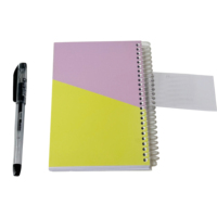 Vente chaude, vente en gros d'usine, fournitures scolaires et de bureau, carnet à spirales doubles, couverture rigide, lignes carrées, taille et style personnalisables