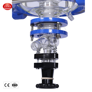 Réacteur en verre agité, réacteur sous vide, réacteur en verre à spirale, chauffage halogène infrarouge, réacteur en verre de 50 l, bouilloire - Product Image 5