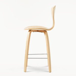 Sillas de Comedor de Diseño Moderno, Estilo Escandinavo, Madera de Nogal, Chapa de Madera Curvada, Modelo Norman Cherner - Product Image 4