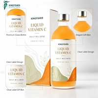 Vente en gros de suppléments de vitamine C liquide 500 mg pour éclaircir la peau, boisson à la vitamine C soluble, supplément en vrac avec étiquette privée