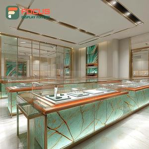 Custom Designer Jewelry Showcase Wood <b>Frame</b> Commercial Store Jewelry Cabinet - Product Image 4