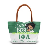 Sac fourre-tout personnalisé Iota Phi Lambda Sorority, réutilisable, design de créateur, sac de shopping pour sororité, sac de week-end