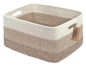 Panier de rangement <span class=keywords><strong>rectangulaire</strong></span> en corde de coton, directement de l'usine, pour la buanderie, les vêtements sales et les articles divers - Product Image 6