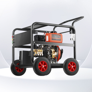 Nuevo equipo portátil de limpieza a chorro de agua fría de 27 HP, máquina de alta eficiencia para limpieza de motores de coches, doble cilindro, móvil, de alta presión. - Product Image 1