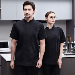 Personalizzato moderno personalizzato professionale capo cuoco uniforme donna arancione <span class=keywords><strong>Chef</strong></span> cappotto giacca camicie indossare abito per la vendita - Product Image 5