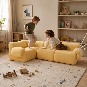 Ensemble de canapés modulaires sectionnels blancs modernes, canapé capitonné, <span class=keywords><strong>fauteuil</strong></span> confortable et élégant pour salon, appartement, hôtel, intérieur - Product Image 5