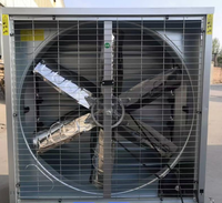 Ventilateur d'extraction de type boîte pour ferme avicole, avec cadre galvanisé à chaud, entraînement par courroie, ventilateur axial de 48 pouces