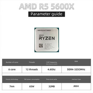 <span class=keywords><strong>CPU</strong></span> <span class=keywords><strong>AMD</strong></span> <span class=keywords><strong>Ryzen</strong></span> <span class=keywords><strong>5</strong></span> <span class=keywords><strong>5600X</strong></span> de 6 Núcleos y 12 Subprocesos, 3.7GHz Base, 4.6GHz Boost, 7nm AM4 Desbloqueado, Nuevo en Bandeja, Gran Venta - Product Image 3