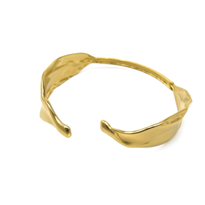 Fashion Cuff Bracelet 316L Stainless Steel PVD Gold Plating Sustainable Resistant Jewelry <b>for</b> Women and <b>Men</b> - Product Image 2
