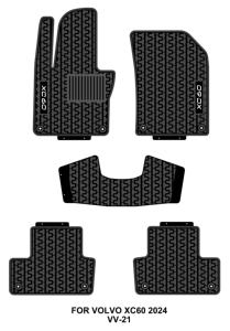 Prezzo di fabbrica accessorio interno per auto resistente impermeabile antiscivolo 2D in lattice tappetini per auto per <span class=keywords><strong>VOLVO</strong></span> <span class=keywords><strong>XC60</strong></span> 2024 - Product Image 2