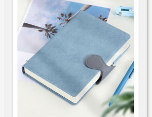 In Stock Magnetic Buckle Simple A5 Leather Hardcover High Quality Planner <b>Journal</b> Notebook for School - Product Image 2