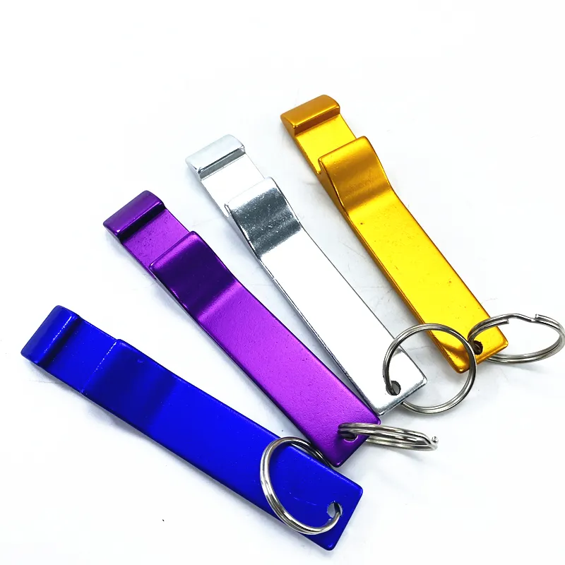 KBPN049 Creative portable bottle opener with long handle metal key chain