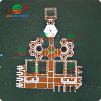 Drop Stitch PVC barre flottante gonflable table flottante canapé dock plate-forme Water Lounge Raft Gonflable Aqua Fun Banas Boat