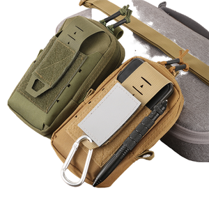 กระเป๋าคาดเอวแบบยุทธวิธี Molle EDC สำหรับใส่โทรศัพท์มือถือ กันน้ำ ทำจากไนลอน ลายงู ปิดด้วยซิปและตัวล็อค เหมาะสำหรับกิจกรรมกลางแจ้ง - Product Image 1