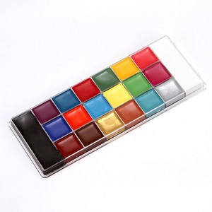 Nueva Paleta <span class=keywords><strong>de</strong></span> Maquillaje Artístico Acrílico <span class=keywords><strong>de</strong></span> 20 Colores para Rostro y Cuerpo, Ideal para Adultos en Halloween - Product Image 1