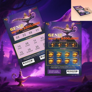Tarjetas de Lotería Rasca y Gana al por Mayor, Pedido a Granel, Diseño Gratuito, Servicio de Impresión Digital de Alta Seguridad - Product Image 1